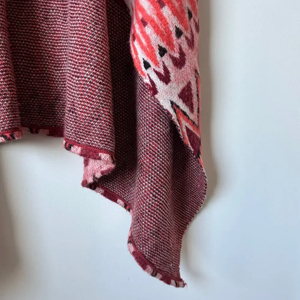Anthropologie Sleeping on Snow Jacquard Knit Blanket Cardigan Sz M - Picture 6 of 7